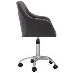Vidaxl chaises pivotantes à manger lot de 2 taupe tissu