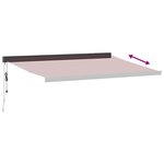 vidaXL Auvent rétractable automatique bordeaux 450x300 cm