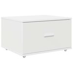 vidaXL Armoire à tiroirs Blanc 55 x 45 x 33 5 cm Bois d'ingénierie