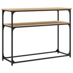 vidaXL Table console chêne sonoma 100x35 5x75 cm bois d'ingénierie