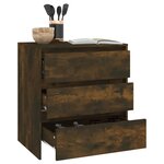 vidaXL Buffet Chêne fumé 70x41x75 cm Bois d'ingénierie