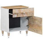 vidaXL Table de chevet 50x33x60 cm bois de manguier massif