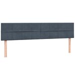 vidaXL Sommier à lattes de lit et matelas gris foncé 180x220cm velours