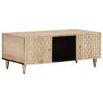 vidaXL Table basse 100x54x40 cm bois de manguier massif