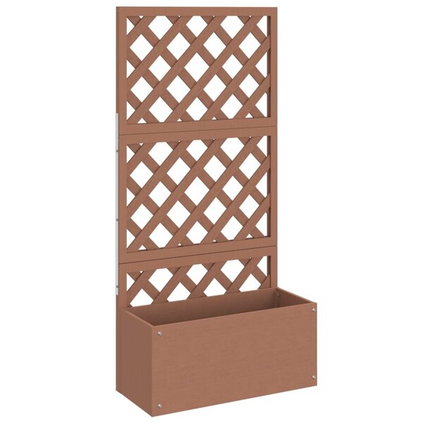 vidaXL Jardinière en treillis Marron 65x33x135 cm WPC