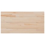vidaXL Dessus de table blanc 100x60x2 5 cm bois de pin massif