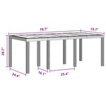 vidaXL Ensemble de salle à manger pour jardin 9 Pièces Anthracite