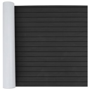 vidaXL Tapis de bateau Rayé Gris foncé et noir 240 x 90 cm EVA