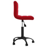vidaXL Chaise pivotante de salle à manger Rouge bordeaux Velours