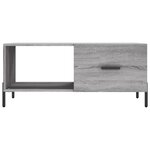 vidaXL Table basse sonoma gris 90x50x40 cm bois d'ingénierie