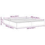 vidaXL Lit de Rangement avec tête de lit Gris clair 180 x 200 cm tissu