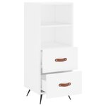 vidaXL Buffet blanc 34 5x34x90 cm bois d'ingénierie