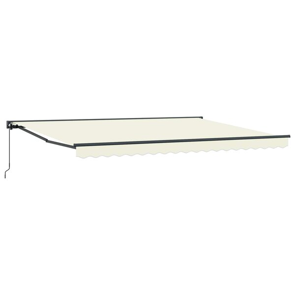 vidaXL Cadre d'auvent Crème 450 × 300 cm Polyester avec revêtement PU