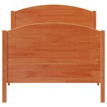 vidaXL Cadre de lit sans matelas cire marron 90x190 cm bois pin massif
