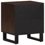 vidaXL Tables de chevet 2 Pièces 40x34x46 cm bois de manguier massif