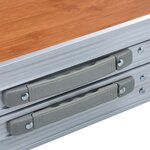 vidaXL Table pliable de camping Aluminium 240x60 cm