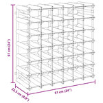 vidaXL Casier à bouteilles pour 42 bouteilles Noir Bois de pin solide