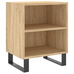 vidaXL Tables de chevet 2Pièces chêne sonoma 40x30x50cm bois d'ingénierie