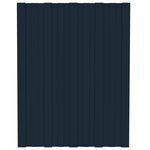 vidaXL Panneaux de toiture 12 Pièces Acier galvanisé Anthracite 60x45 cm