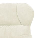 vidaXL Fauteuil Relaxant crème en velours