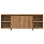 vidaXL Meuble TV chêne artisanal 130x35x50 cm bois d'ingénierie