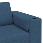 vidaXL Ensemble de Canapés Bleu tissu