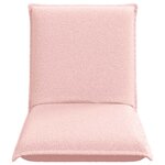 vidaXL Fauteuil de sol ajustable Rose Tissu en laine de mouton