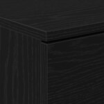 vidaXL Cabinet de chevet Chêne noir 40 x 65 x 65 cm Bois d'ingénierie