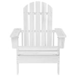 vidaXL Chaise de jardin bois blanc