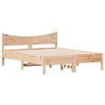 vidaXL Cadre de lit sans matelas 135x190 cm bois de pin massif