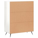 vidaXL Buffet Blanc brillant 69 5x34x90 cm Bois d'ingénierie