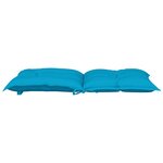 vidaXL Coussins de chaise de jardin à dossier bas lot de 4 bleu