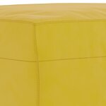 vidaXL Repose-pied Jaune 70x55x41 cm Velours