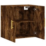 vidaXL Armoire murale chêne fumé 60x31x60 cm bois d'ingénierie