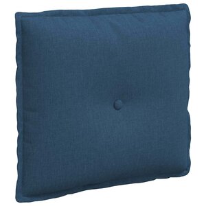 vidaXL Coussin de Dos Bleu 50 x 19 x 45 cm tissu
