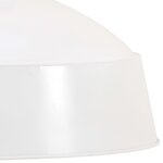 Vidaxl lampe suspendue industrielle 58 cm blanc e27