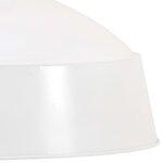 vidaXL Lampe suspendue industrielle 58 cm Blanc E27