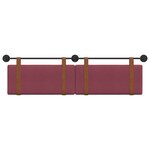 vidaXL Tête de lit suspendue Bordeaux PU antique