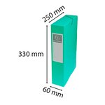 Boite De Classement Exabox Dos 60mm Carte Lustrée - A4 - Vert - X 8 - Exacompta
