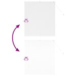 vidaXL Store de Fenêtre avec des rideaux Manuel Blanc Aluminium