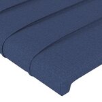 vidaXL Tête de lit à LED Bleu 83x16x78/88 cm Tissu