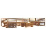 vidaXL Ensemble de canapés d'extérieur 8 Pièces Naturel