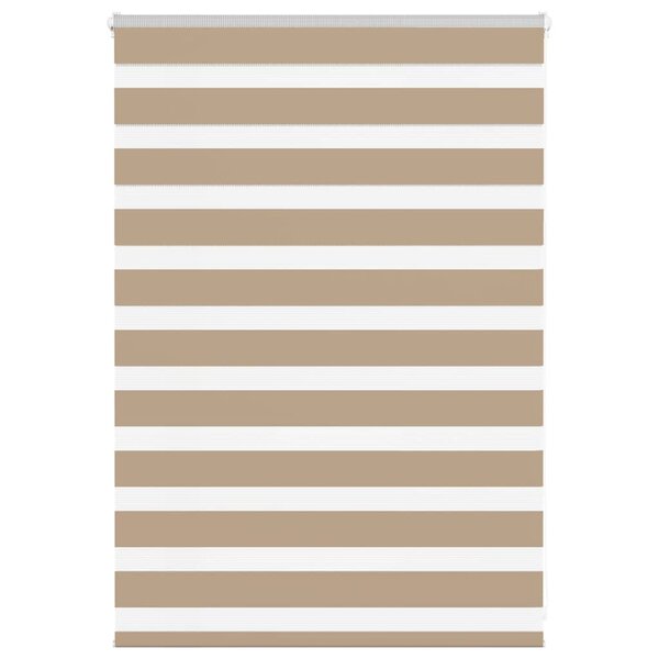 vidaXL Store zèbre marron sable largeur du tissu 95 9 cm polyester