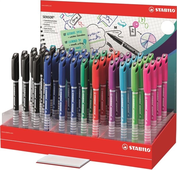 Stylo feutre - Présentoir x 18 STABILO
