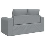 vidaXL Canapé-lit 2-en-1 Gris clair 148x71x83 cm Tissu