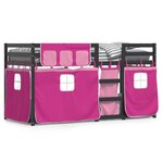 vidaXL Lit superposé sans matelas 90x200 cm bois de pin massif