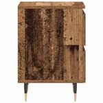 vidaXL Cabinet de chevet avec tiroir 2 Pièces Bois ancien 40 x 35 x 50 cm
