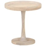 vidaXL Table d'appoint Ø50x55 cm Bois de manguier massif