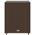 vidaXL Armoire de rangement de jardin marron 55x59x69cm résine tressée