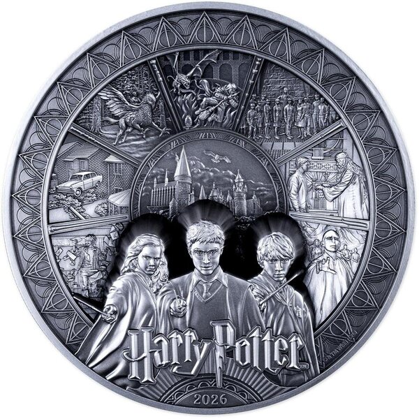 Pièce de monnaie en Argent 20 Dollars g 1000 (1 Kg) Millésime 2026 GOLDEN TRIO (PRÉCOMMANDE)